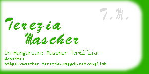 terezia mascher business card